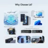 Mini PC Gamers Desktops, WiFi5, BT4.2, RGB Computer, Windows 11, 12th Alder Lake, N100, 16GB, 512GB, DDR4, 11 - Imagem 2