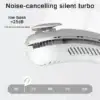Portátil pendurado pescoço Cooling Fan, 360 graus Neckband Fan, 78 Surround Air Outlets, USB recarregável, 4000mAh, Novo - Imagem 3